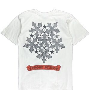 Chrome Hearts Silver Ninja Star Logo Pocket Tshirt